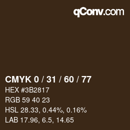 Color code: CMYK 0 / 31 / 60 / 77 | qconv.com