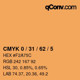 Color code: CMYK 0 / 31 / 62 / 5 | qconv.com