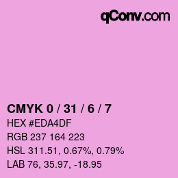 Color code: CMYK 0 / 31 / 6 / 7 | qconv.com