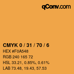 Color code: CMYK 0 / 31 / 70 / 6 | qconv.com