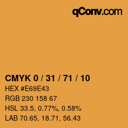 Color code: CMYK 0 / 31 / 71 / 10 | qconv.com
