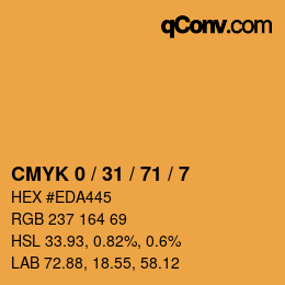 Color code: CMYK 0 / 31 / 71 / 7 | qconv.com