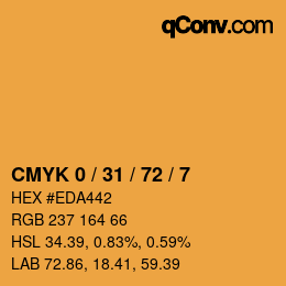 Color code: CMYK 0 / 31 / 72 / 7 | qconv.com