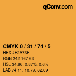 Color code: CMYK 0 / 31 / 74 / 5 | qconv.com