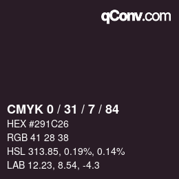 Color code: CMYK 0 / 31 / 7 / 84 | qconv.com