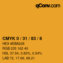 Color code: CMYK 0 / 31 / 83 / 8 | qconv.com