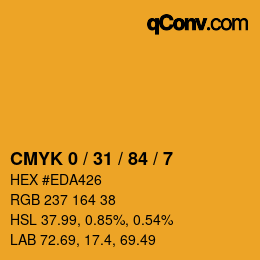 Color code: CMYK 0 / 31 / 84 / 7 | qconv.com