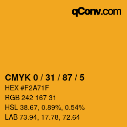 Color code: CMYK 0 / 31 / 87 / 5 | qconv.com