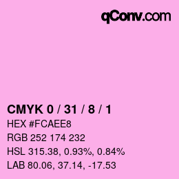Color code: CMYK 0 / 31 / 8 / 1 | qconv.com