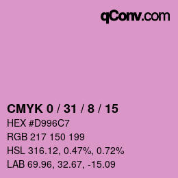 Color code: CMYK 0 / 31 / 8 / 15 | qconv.com