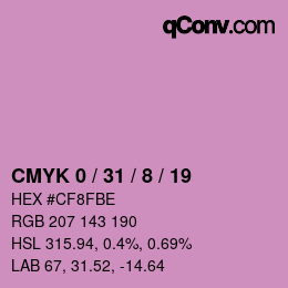 Color code: CMYK 0 / 31 / 8 / 19 | qconv.com