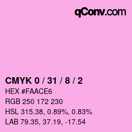Color code: CMYK 0 / 31 / 8 / 2 | qconv.com