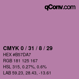 Color code: CMYK 0 / 31 / 8 / 29 | qconv.com