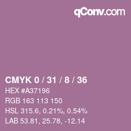 Color code: CMYK 0 / 31 / 8 / 36 | qconv.com