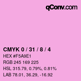 Color code: CMYK 0 / 31 / 8 / 4 | qconv.com