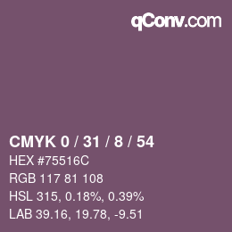 Color code: CMYK 0 / 31 / 8 / 54 | qconv.com