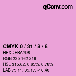Código de color: CMYK 0 / 31 / 8 / 8 | qconv.com