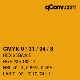 Color code: CMYK 0 / 31 / 94 / 8 | qconv.com