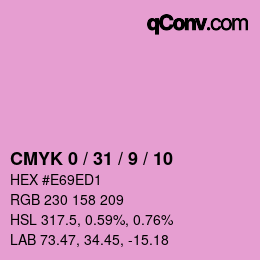 Color code: CMYK 0 / 31 / 9 / 10 | qconv.com