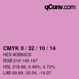 カラーコード: CMYK 0 / 32 / 10 / 14 | qconv.com