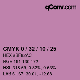 Color code: CMYK 0 / 32 / 10 / 25 | qconv.com