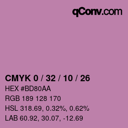 Color code: CMYK 0 / 32 / 10 / 26 | qconv.com