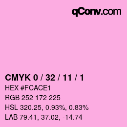 Color code: CMYK 0 / 32 / 11 / 1 | qconv.com