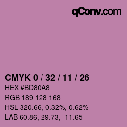 Color code: CMYK 0 / 32 / 11 / 26 | qconv.com