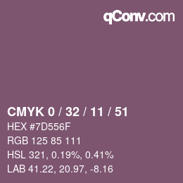 Color code: CMYK 0 / 32 / 11 / 51 | qconv.com