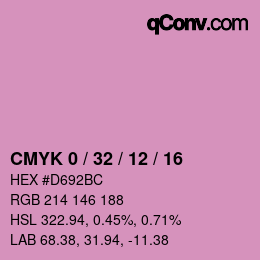 Color code: CMYK 0 / 32 / 12 / 16 | qconv.com