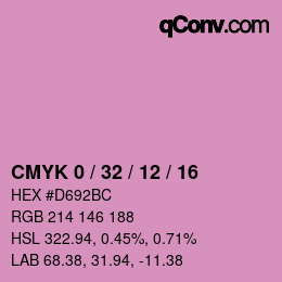 Color code: CMYK 0 / 32 / 12 / 16 | qconv.com