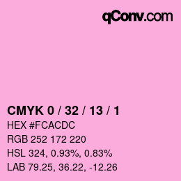 Color code: CMYK 0 / 32 / 13 / 1 | qconv.com