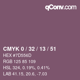 颜色代码: CMYK 0 / 32 / 13 / 51 | qconv.com