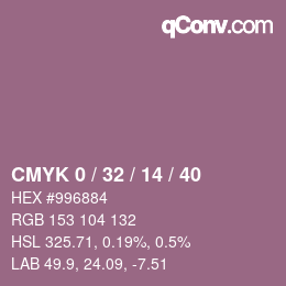 Color code: CMYK 0 / 32 / 14 / 40 | qconv.com