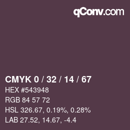 Color code: CMYK 0 / 32 / 14 / 67 | qconv.com