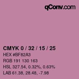 Color code: CMYK 0 / 32 / 15 / 25 | qconv.com