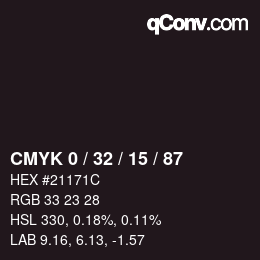 Color code: CMYK 0 / 32 / 15 / 87 | qconv.com