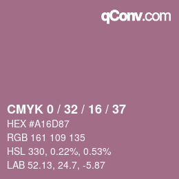 Color code: CMYK 0 / 32 / 16 / 37 | qconv.com