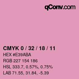 Color code: CMYK 0 / 32 / 18 / 11 | qconv.com