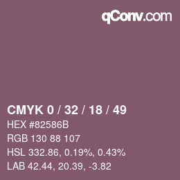 Color code: CMYK 0 / 32 / 18 / 49 | qconv.com