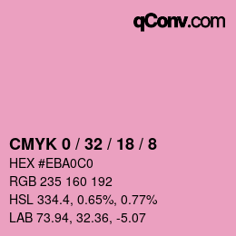 Color code: CMYK 0 / 32 / 18 / 8 | qconv.com