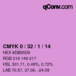 カラーコード: CMYK 0 / 32 / 1 / 14 | qconv.com