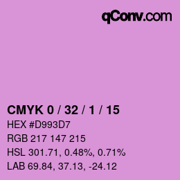 カラーコード: CMYK 0 / 32 / 1 / 15 | qconv.com