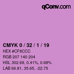 Color code: CMYK 0 / 32 / 1 / 19 | qconv.com