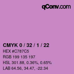 カラーコード: CMYK 0 / 32 / 1 / 22 | qconv.com