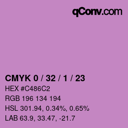 Color code: CMYK 0 / 32 / 1 / 23 | qconv.com