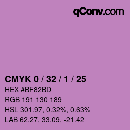 カラーコード: CMYK 0 / 32 / 1 / 25 | qconv.com