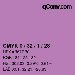 颜色代码: CMYK 0 / 32 / 1 / 28 | qconv.com