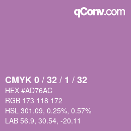 Color code: CMYK 0 / 32 / 1 / 32 | qconv.com