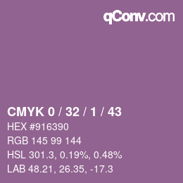 Color code: CMYK 0 / 32 / 1 / 43 | qconv.com